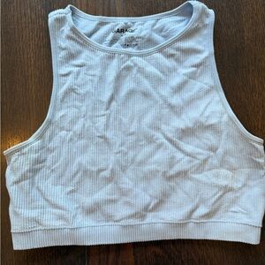 Garage Light Blue Ribbed Crop Top Size Medium